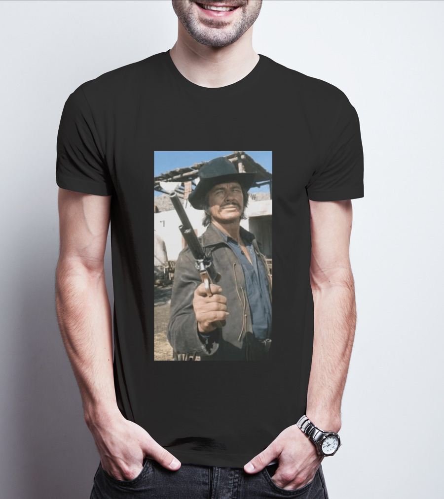 Remembering Charles Bronson 1921 2003 Classic Western Cowboy Hero T-Shirt