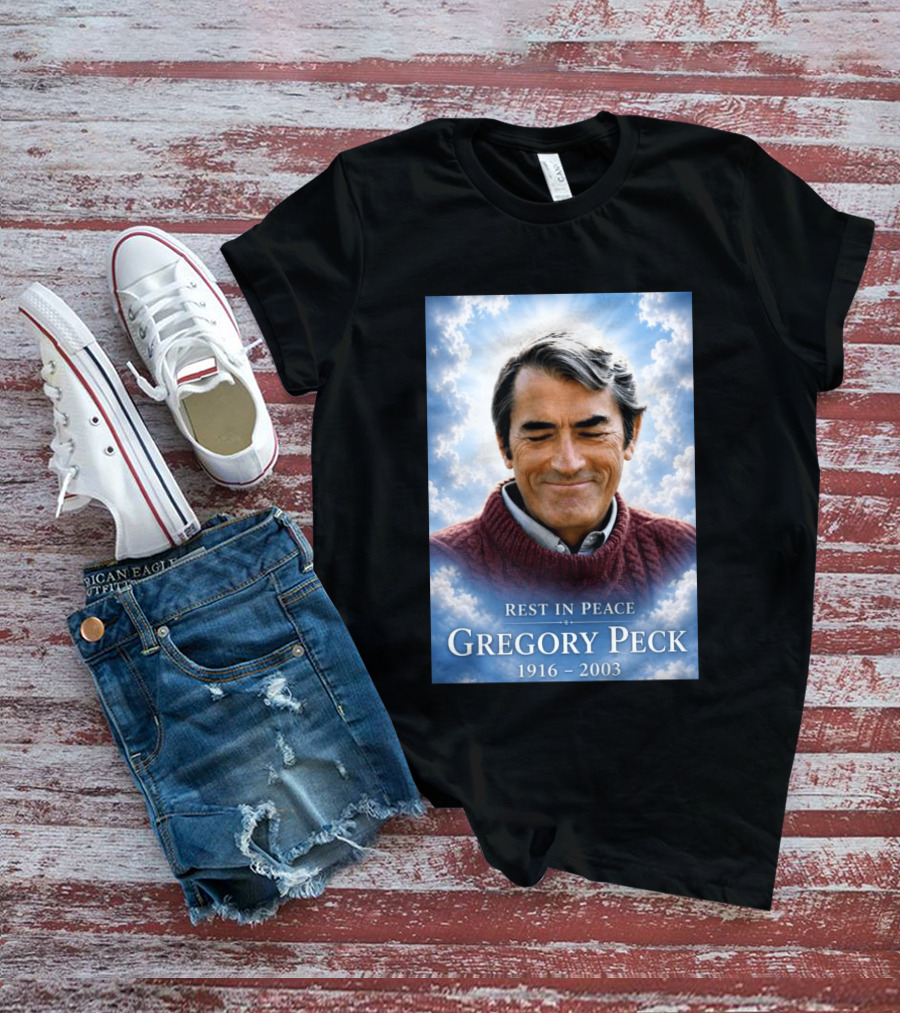 Rest In Peace Gregory Peck 1916 2003 Memorial T-Shirt