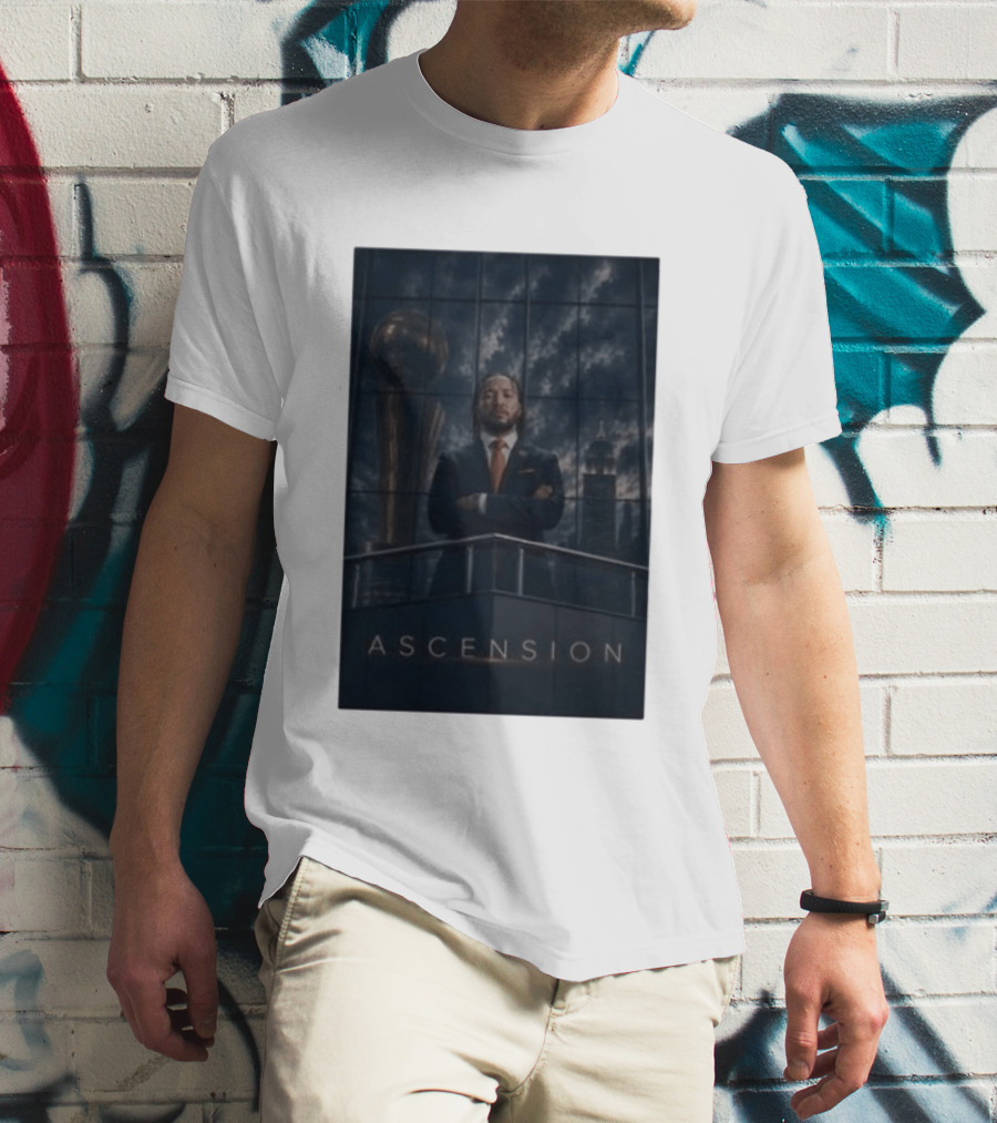 Ascension Jalen Brunson 2026 NBA Champs Trophy Victory Skyline T-Shirt