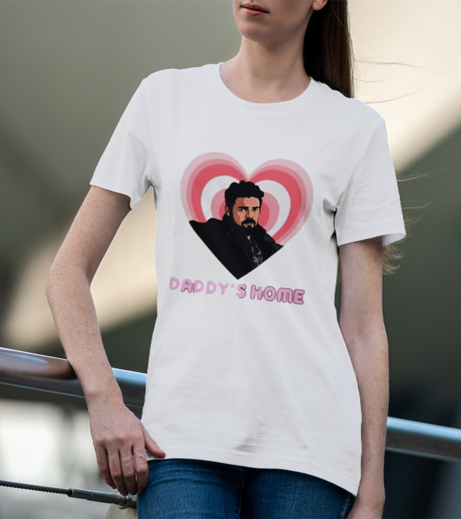 Daddy's Home The Boys Billy Butcher Heart T-Shirt