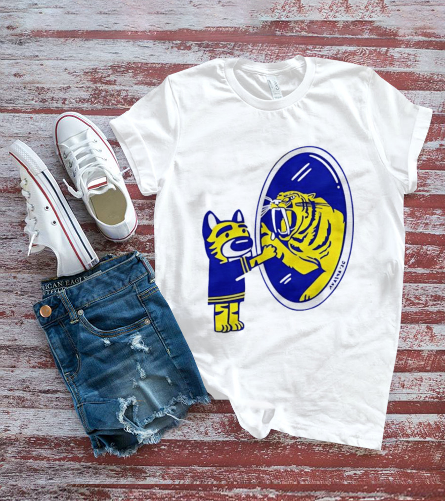 Gnash Predators Sabretooth Tiger Mirror Reflection T-Shirt
