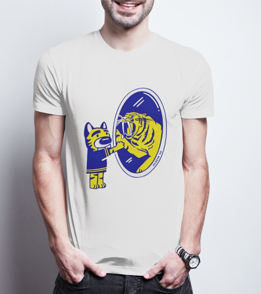 Gnash Predators Sabretooth Tiger Mirror Reflection T-Shirt