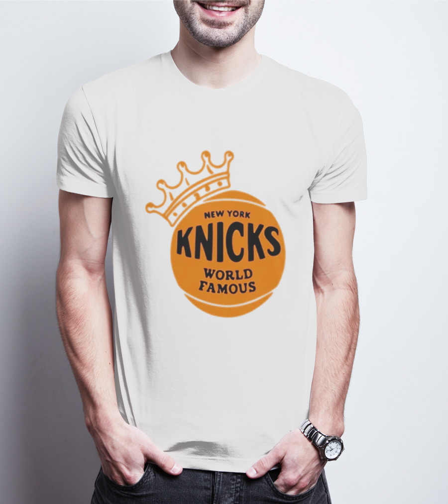 New York Knicks NBA Basketball World Famous Crown T-Shirt