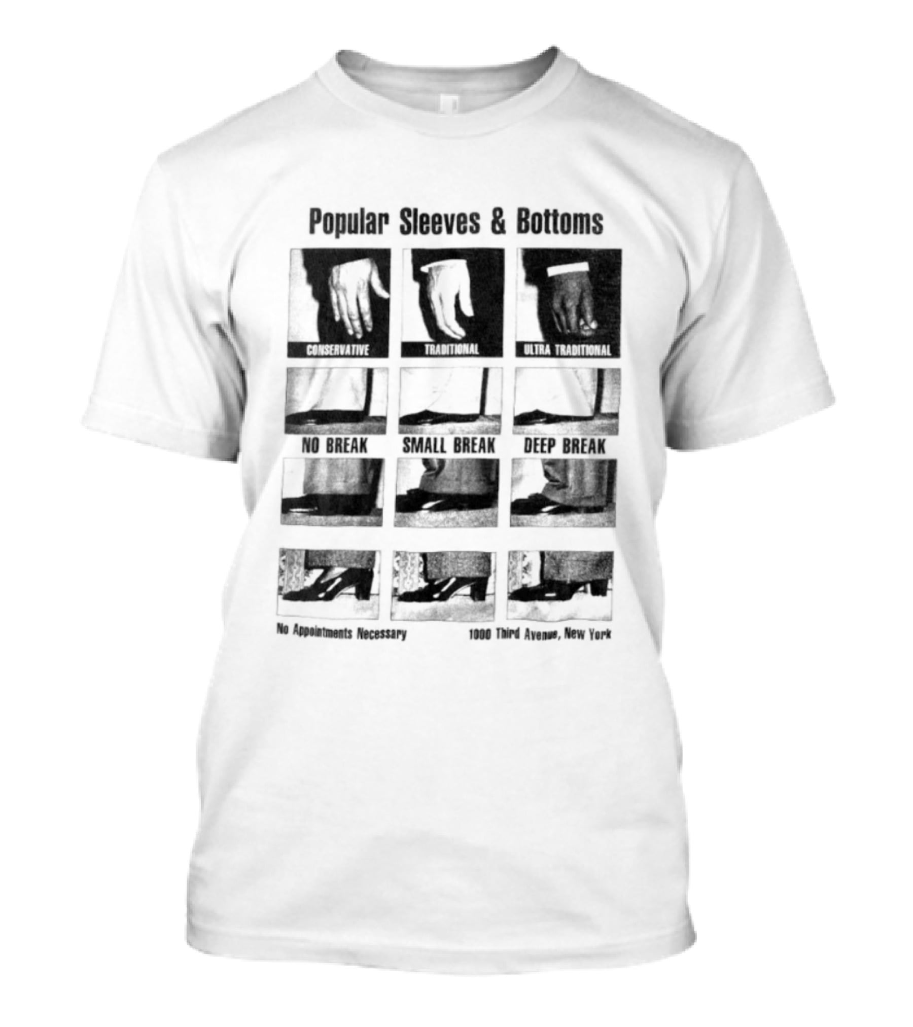 Popular Sleeves And Bottoms No Appointments Necessary 1000 Third Avenue NYC Nine Square T-Shirt