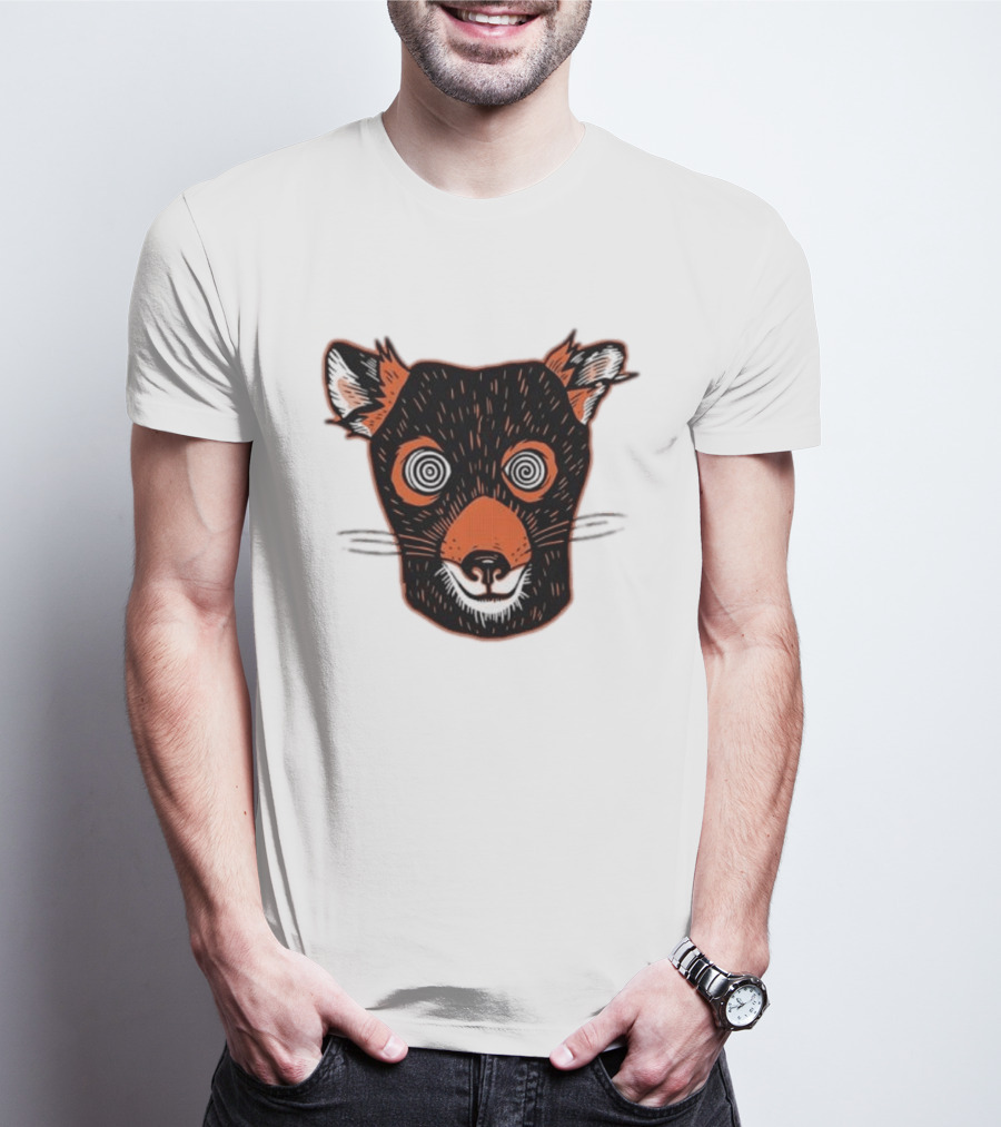Tasmanian Devil Hypnotized Spiral Eyes Wildlife T-Shirt