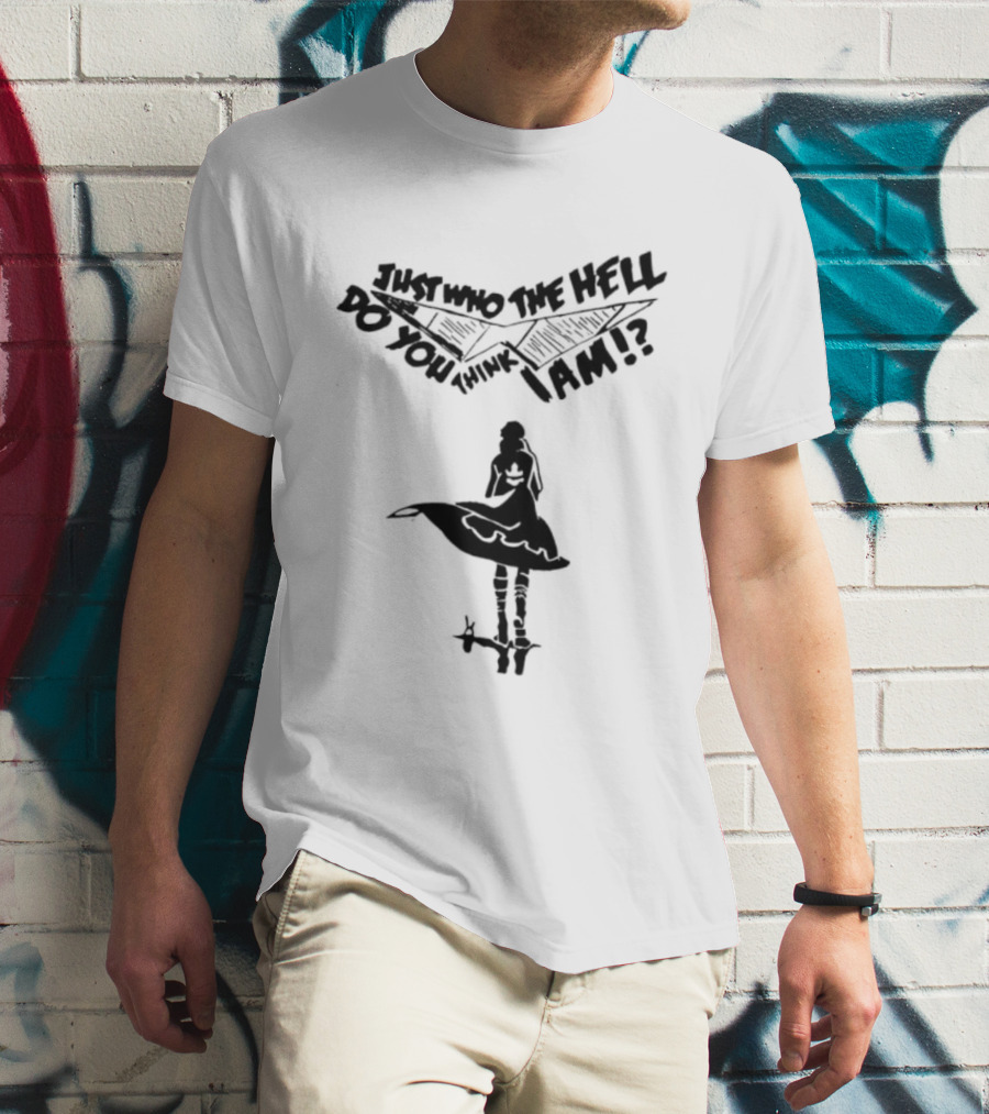 Kamina Dai Gurren Lagann Just Who The Hell Do You Think I Am Fan Favorite Catchphrase T-Shirt