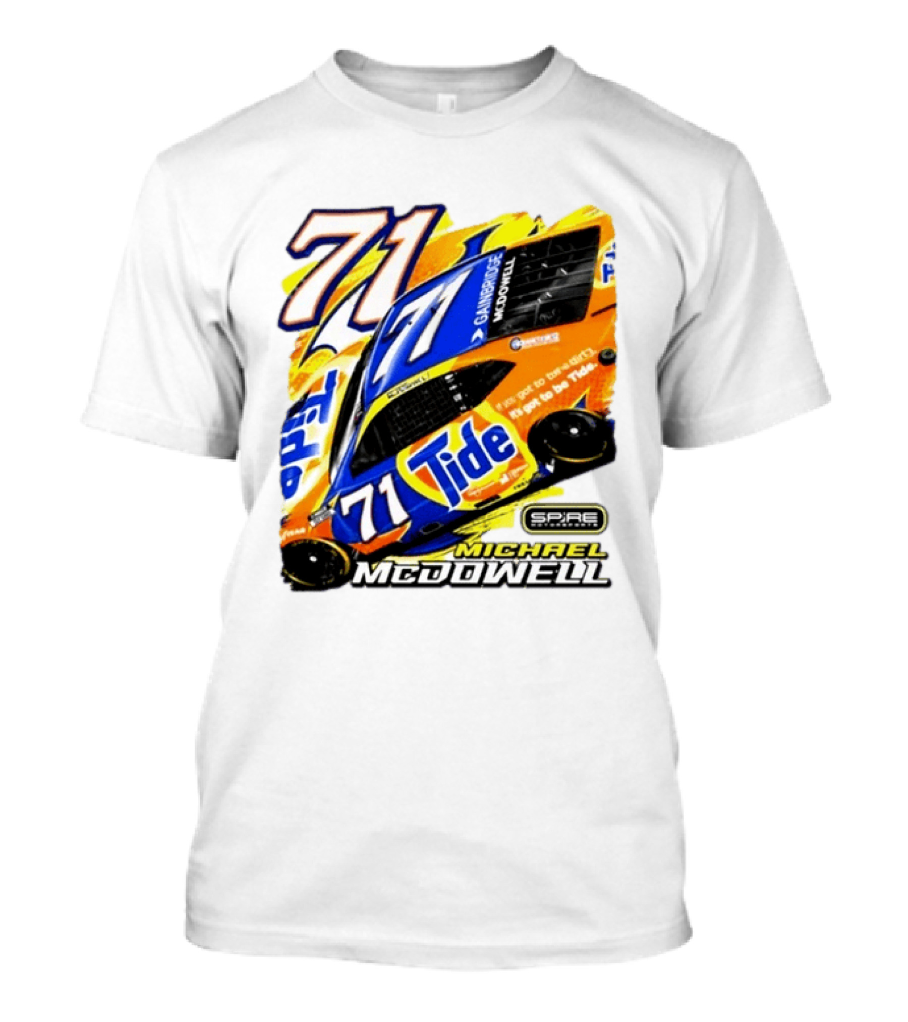 Michael McDowell Tide 71 NASCAR Racing Spire Motorsports Camry T-Shirt