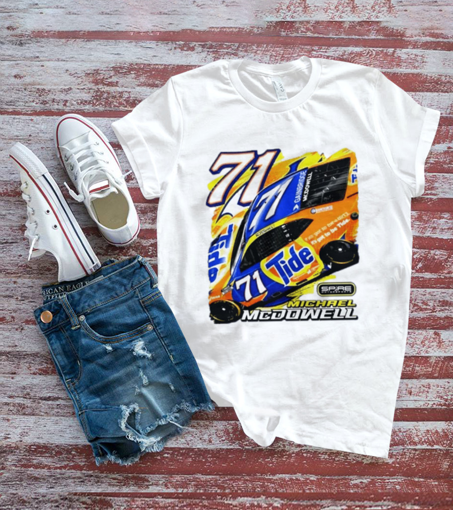 Michael McDowell Tide 71 NASCAR Racing Spire Motorsports Camry T-Shirt