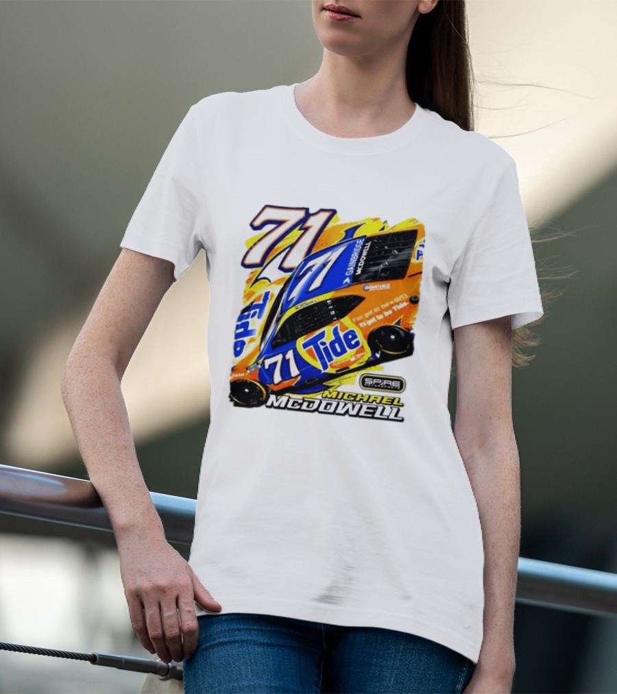 Michael McDowell Tide 71 NASCAR Racing Spire Motorsports Camry T-Shirt