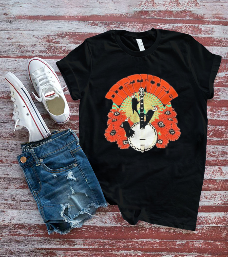 Dirtwire June 2026 Red Rocks Banjo And Crow Floral T-Shirt