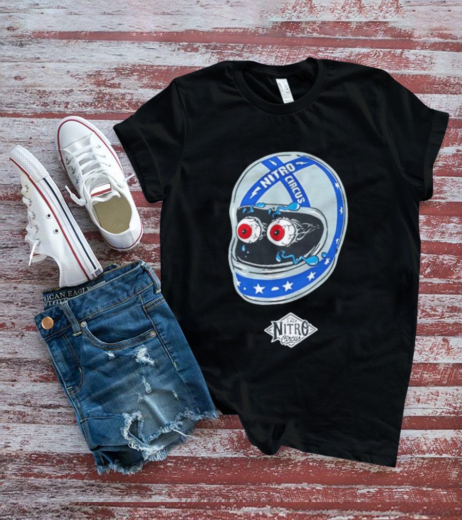 Nitro Circus Helmet Staring Eyeballs T-Shirt