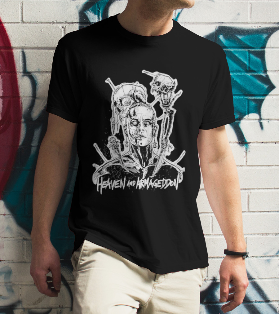 Heaven And Armageddon Skull Trio T-Shirt