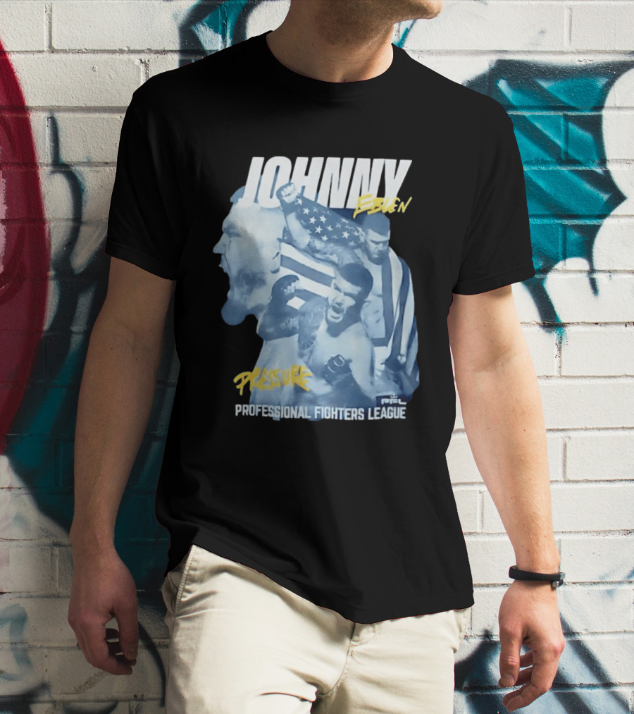 Johnny Eblen Pressure Professional Fighters League PFL American Flag T-Shirt