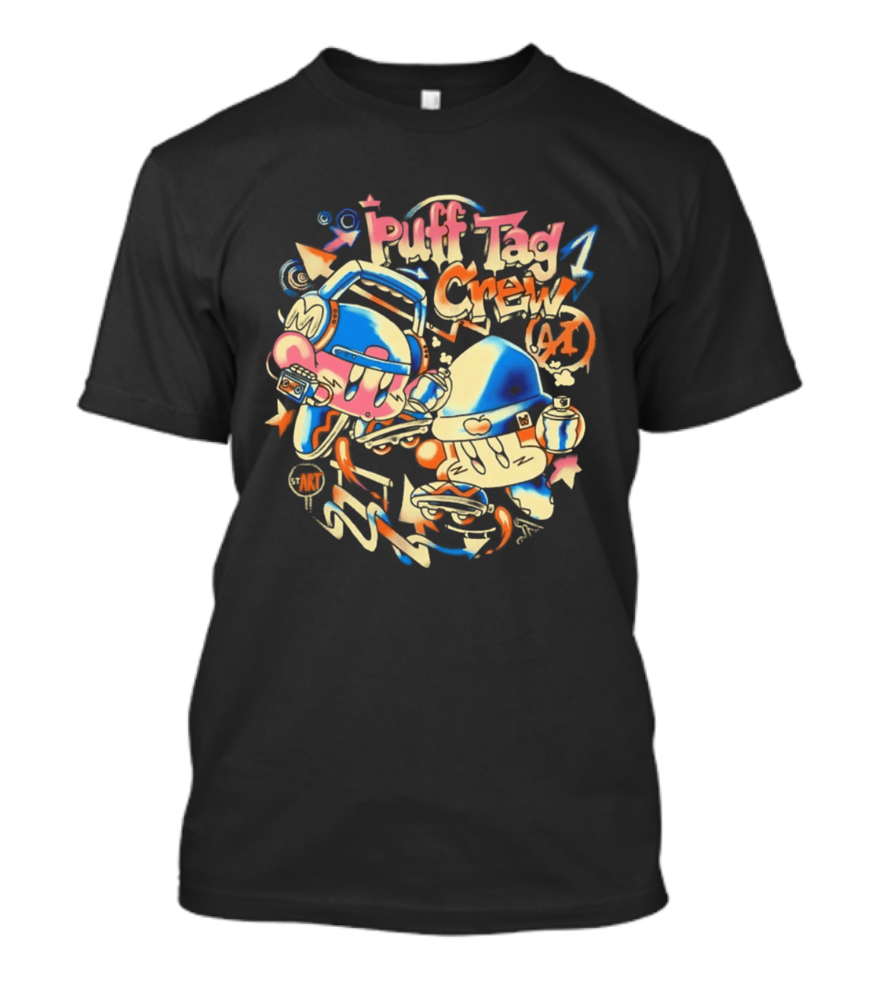 Kirby Puff Tag Crew Retro Graffiti T-Shirt