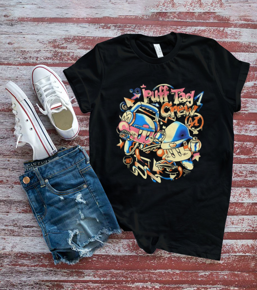 Kirby Puff Tag Crew Retro Graffiti T-Shirt