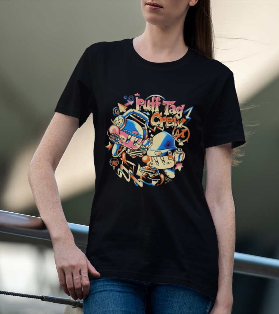 Kirby Puff Tag Crew Retro Graffiti T-Shirt