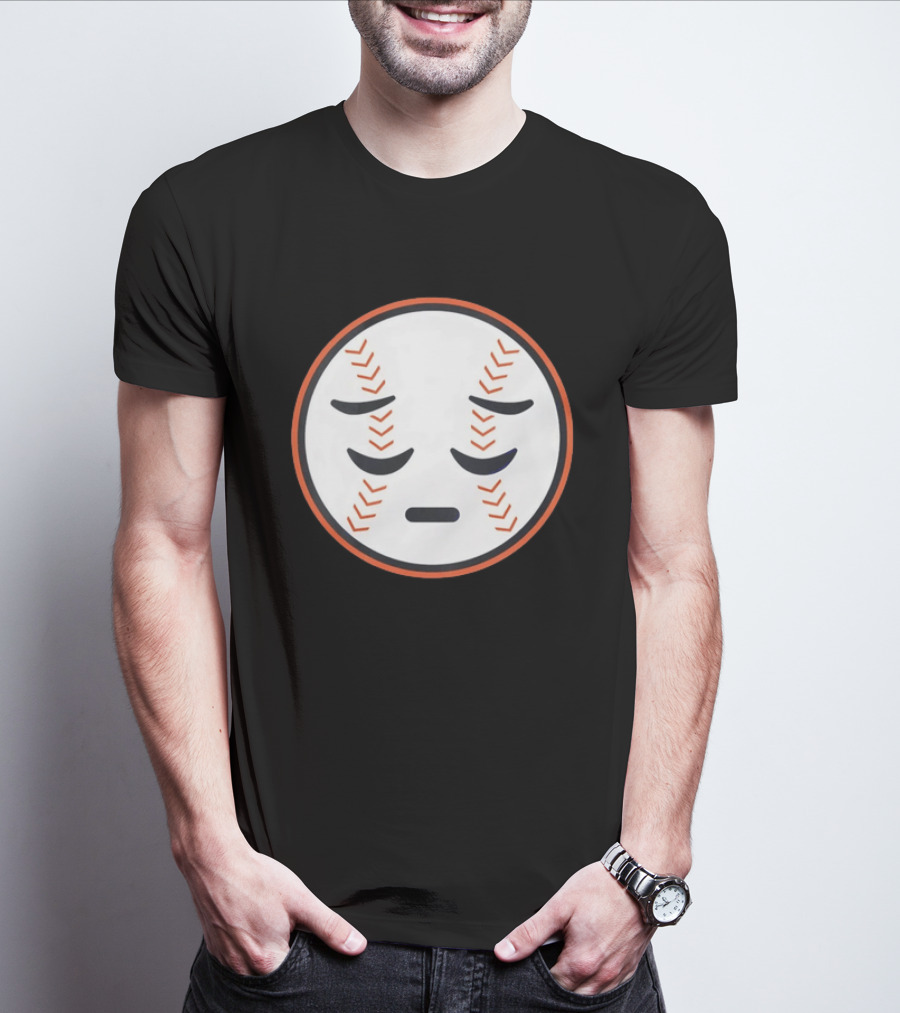 Sad Face New York Mets Baseball Expression T-Shirt