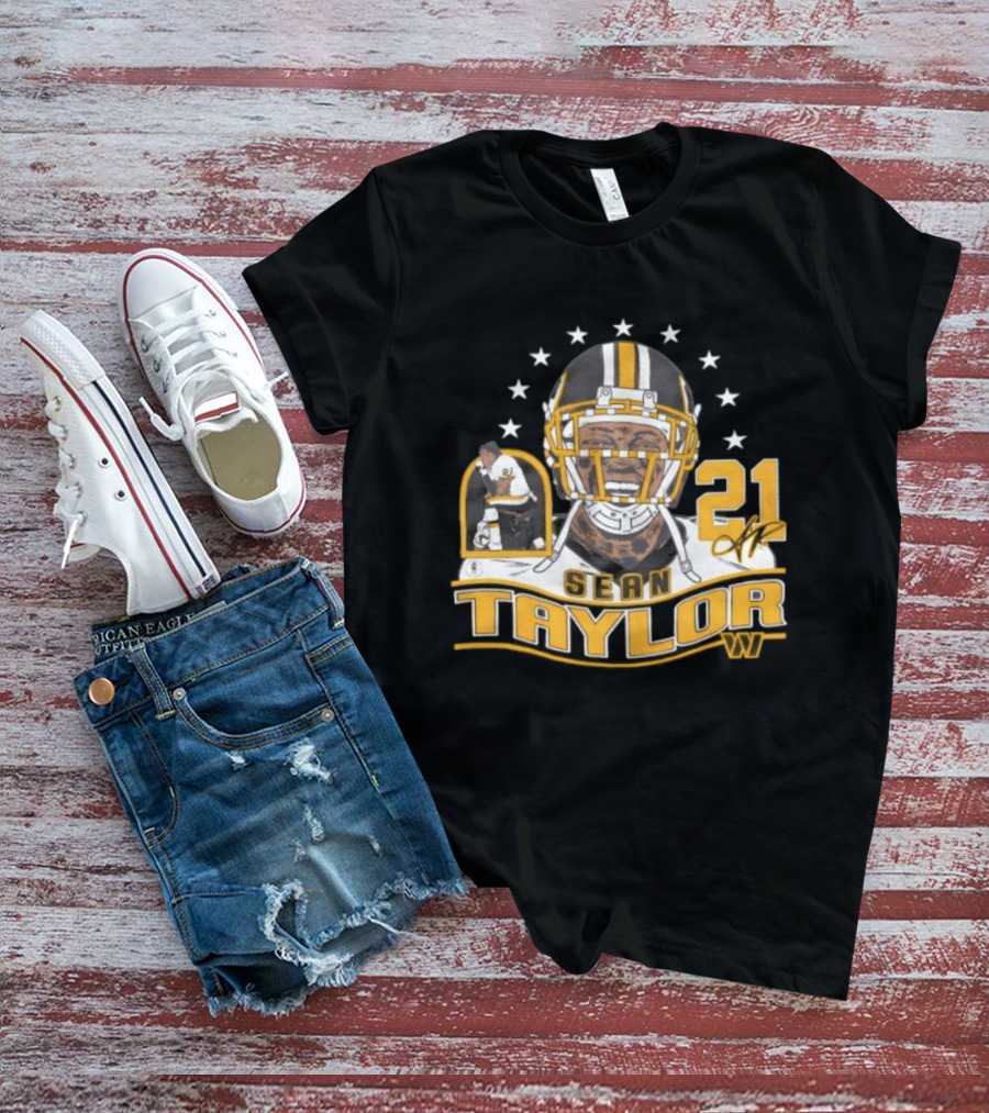 Sean Taylor 21 Washington Commanders Football Legacy Stars T-Shirt