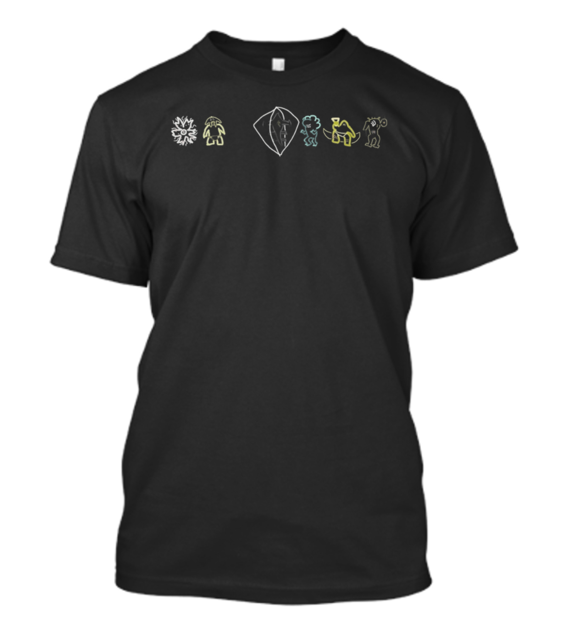 Yu Gi Oh Dark Signer Glyph Icons And Symbols Collection T-Shirt