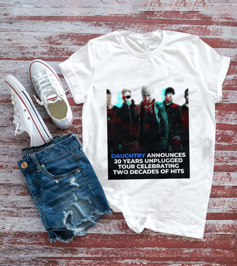 Daughtry Announces 20 Years Unplugged Tour Celebrating Two Decades Of Hits Music Mayhem T-Shirt