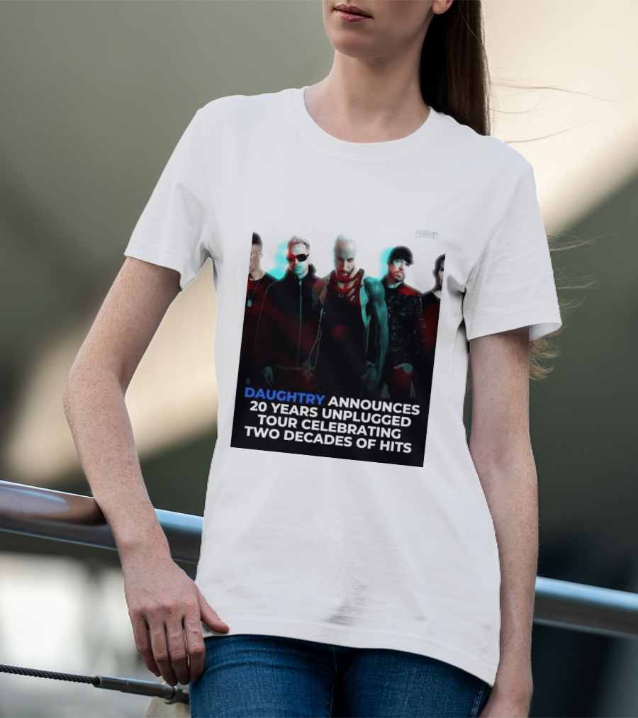 Daughtry Announces 20 Years Unplugged Tour Celebrating Two Decades Of Hits Music Mayhem T-Shirt