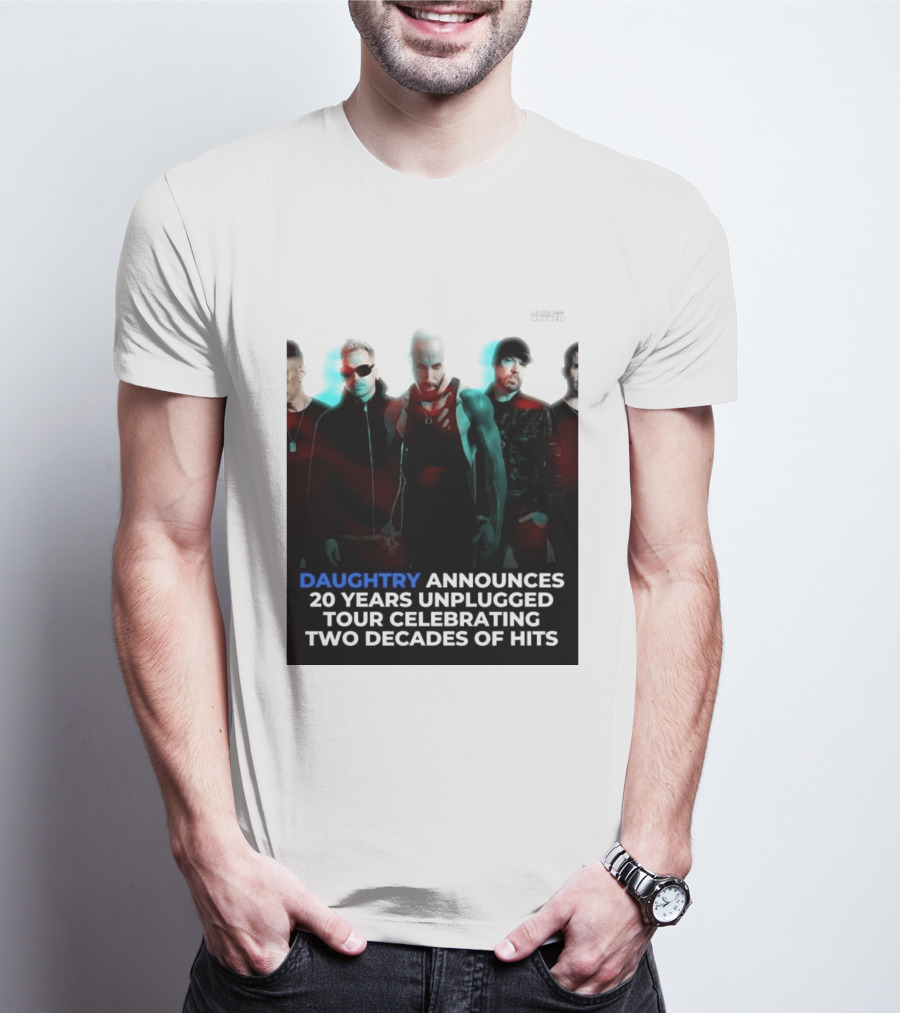 Daughtry Announces 20 Years Unplugged Tour Celebrating Two Decades Of Hits Music Mayhem T-Shirt