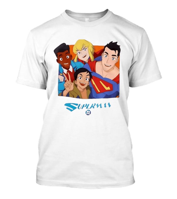 Superman Jimmy Olsen Lois Lane Supergirl My Adventures With Superman Animation Series Characters T-Shirt