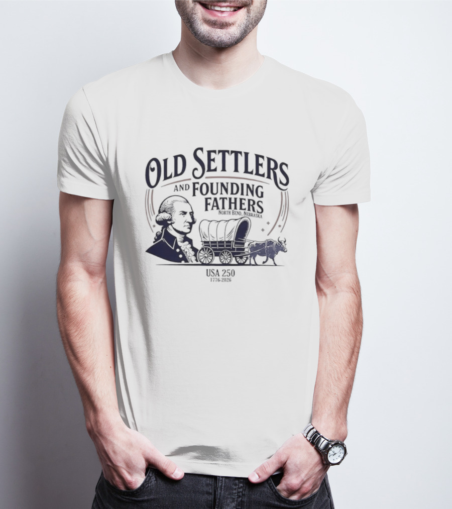 Old Settlers And Founding Fathers USA 1776 Tradition T-Shirt