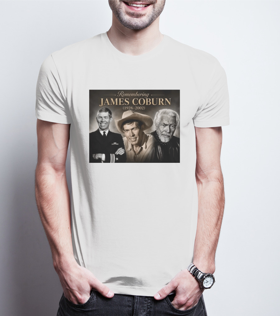 Remembering James Coburn 1928 2002 Classic Actor T-Shirt