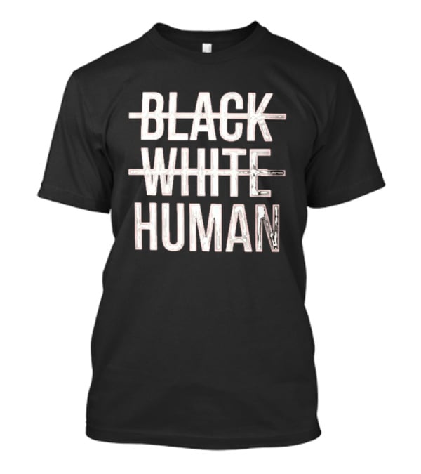 Black White Human T-Shirt