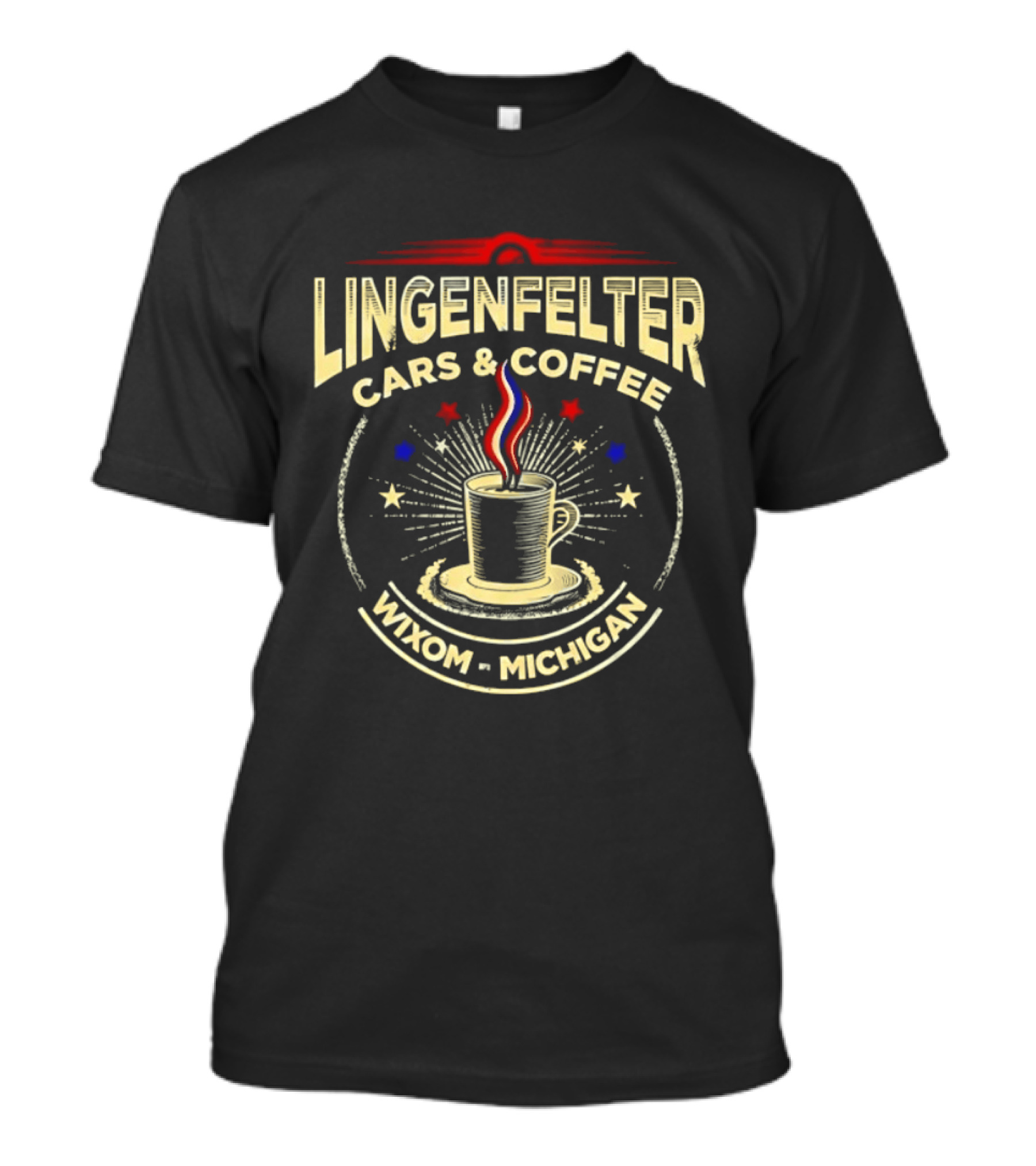 Lingenfelter Cars And Coffee Wixom Michigan Stars T-Shirt