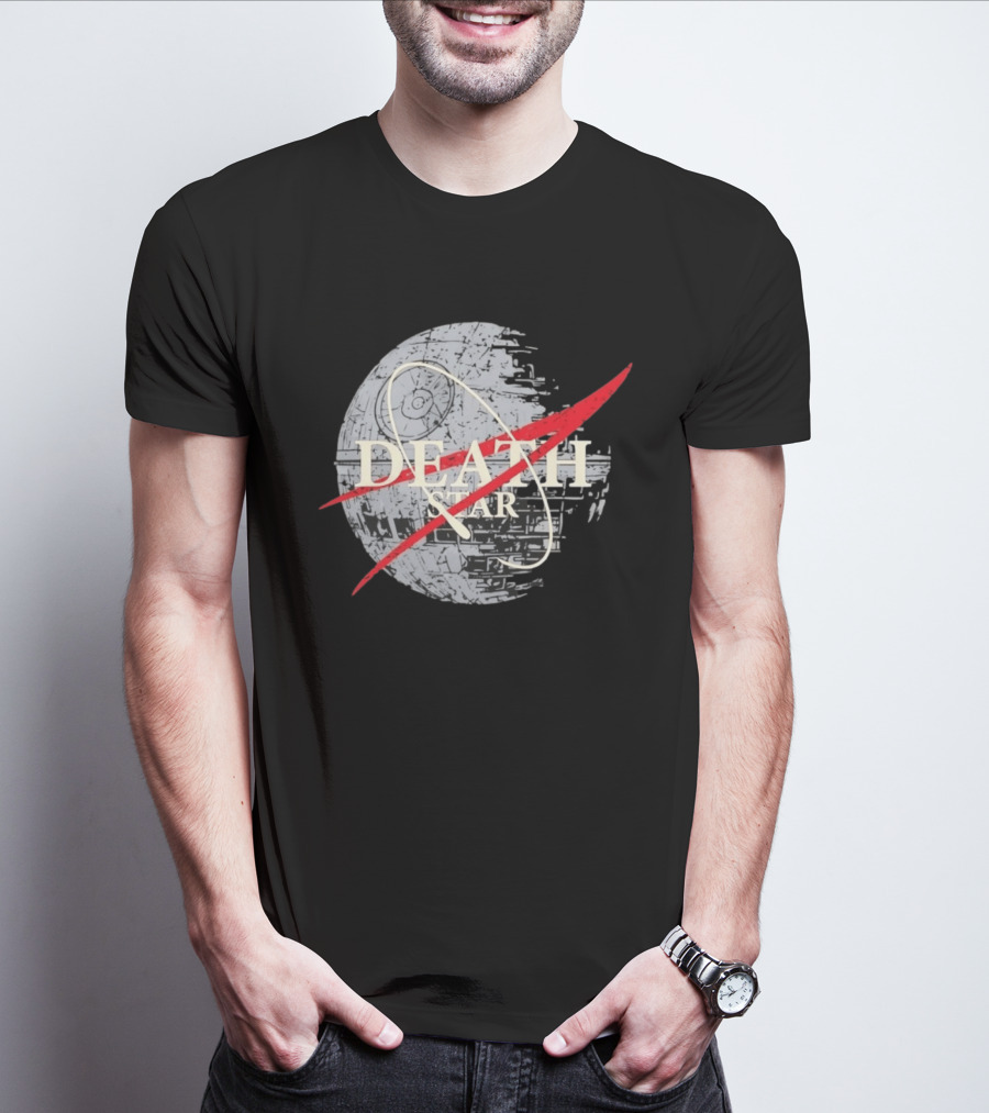 Death Star And The NASA T-Shirt