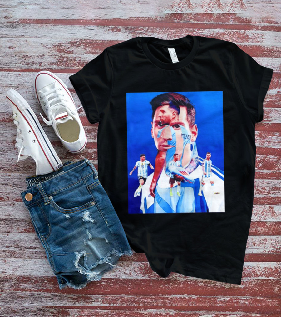 Messi Argentine Footballer Icon In Action T-Shirt