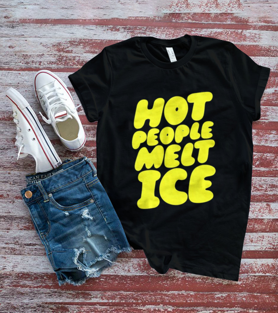 Hot People Melt Ice Bold Yellow T-Shirt