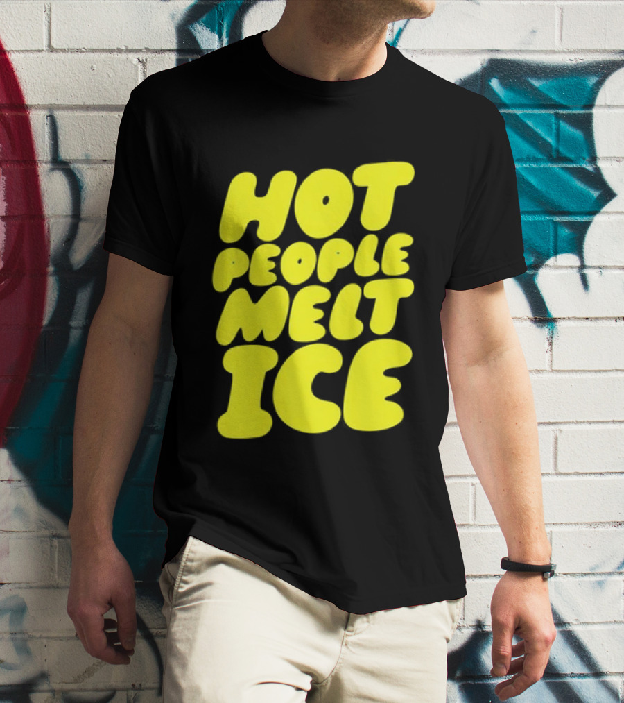 Hot People Melt Ice Bold Yellow T-Shirt