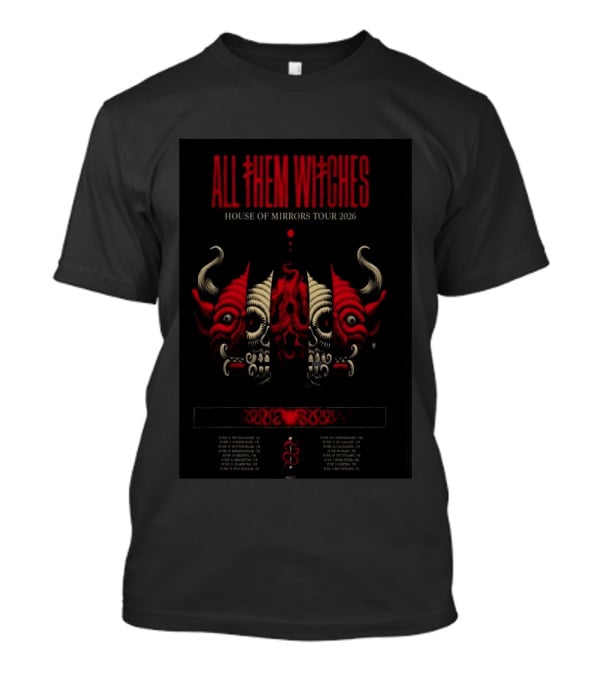 All Them Witches House Of Mirrors Tour 2026 Devil Masks Concert T-Shirt