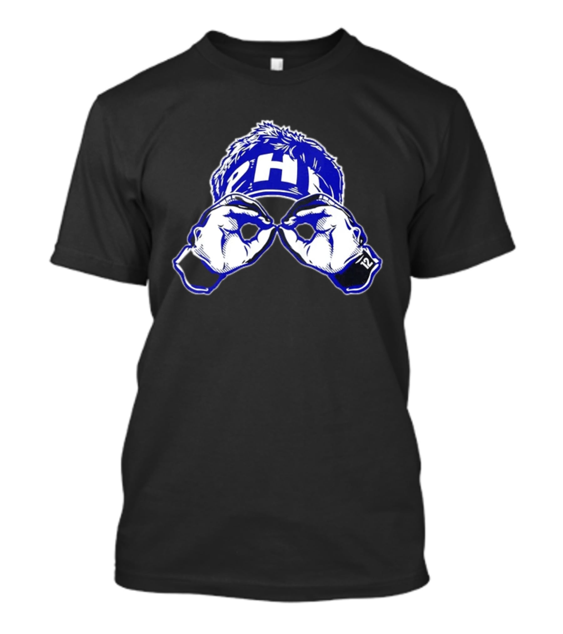 Philadelphia Eagles PHI 12 Hand Gesture Eyeglasses Fan T-Shirt