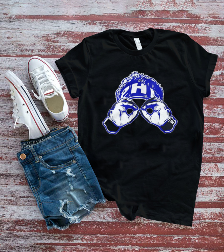 Philadelphia Eagles PHI 12 Hand Gesture Eyeglasses Fan T-Shirt