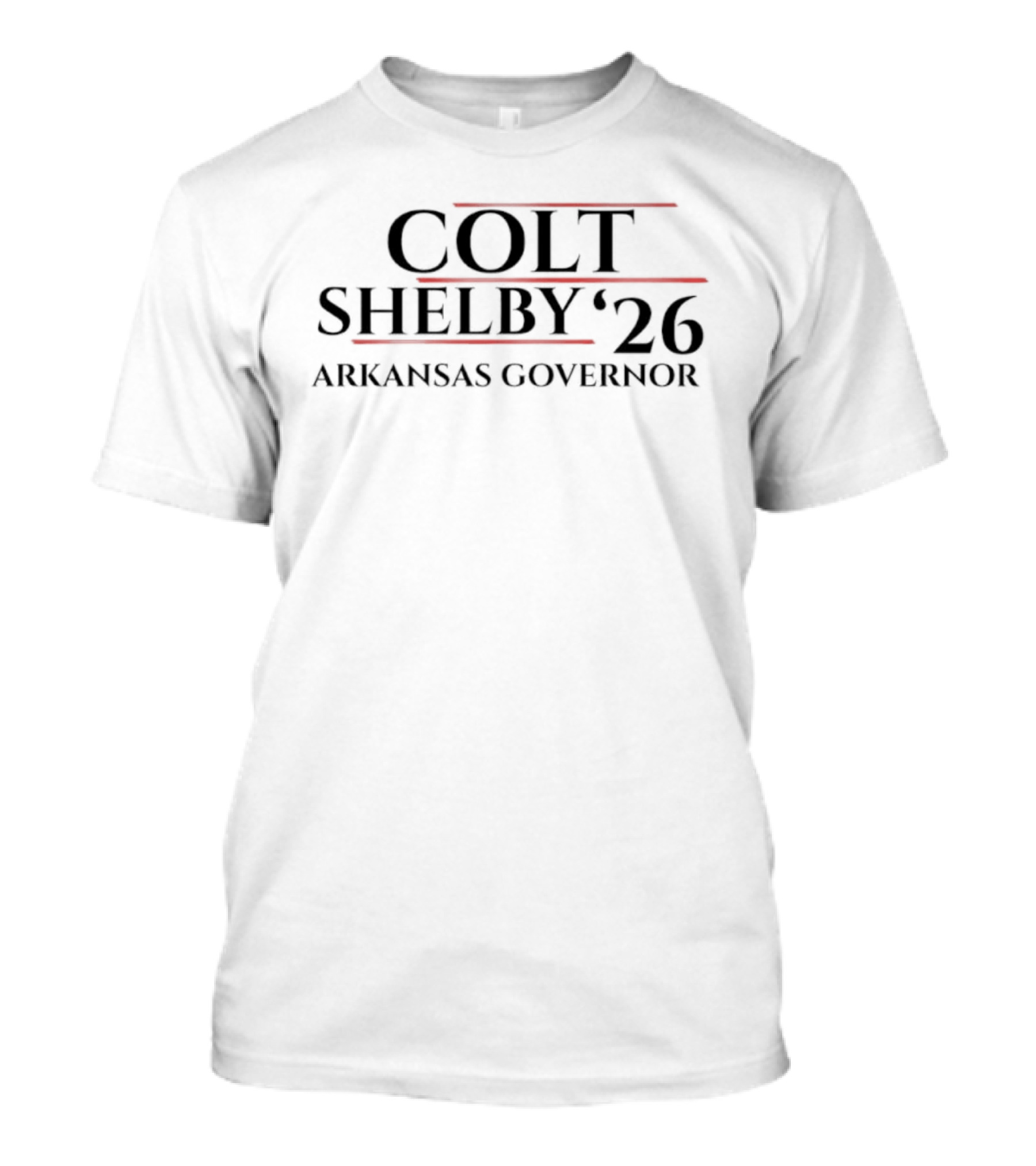 Colt Shelby '26 Arkansas Governor T-Shirt