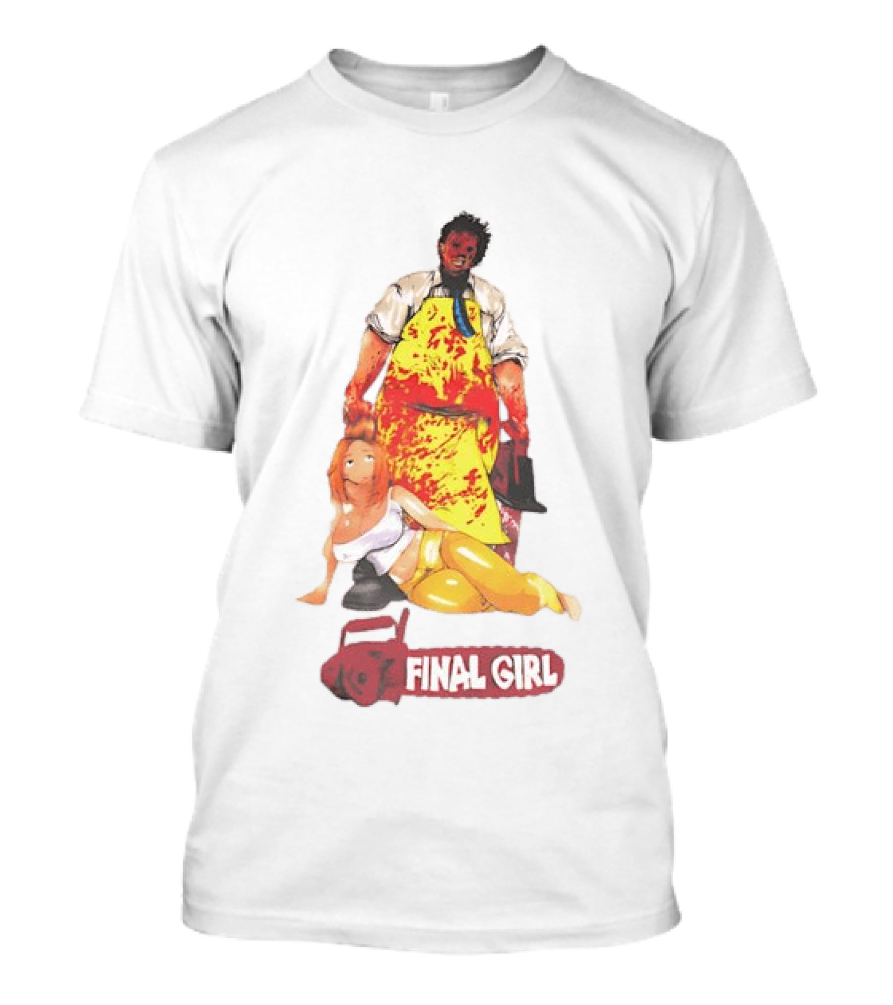 Texas Chain Saw Massacre Leatherface Final Girl Horror T-Shirt
