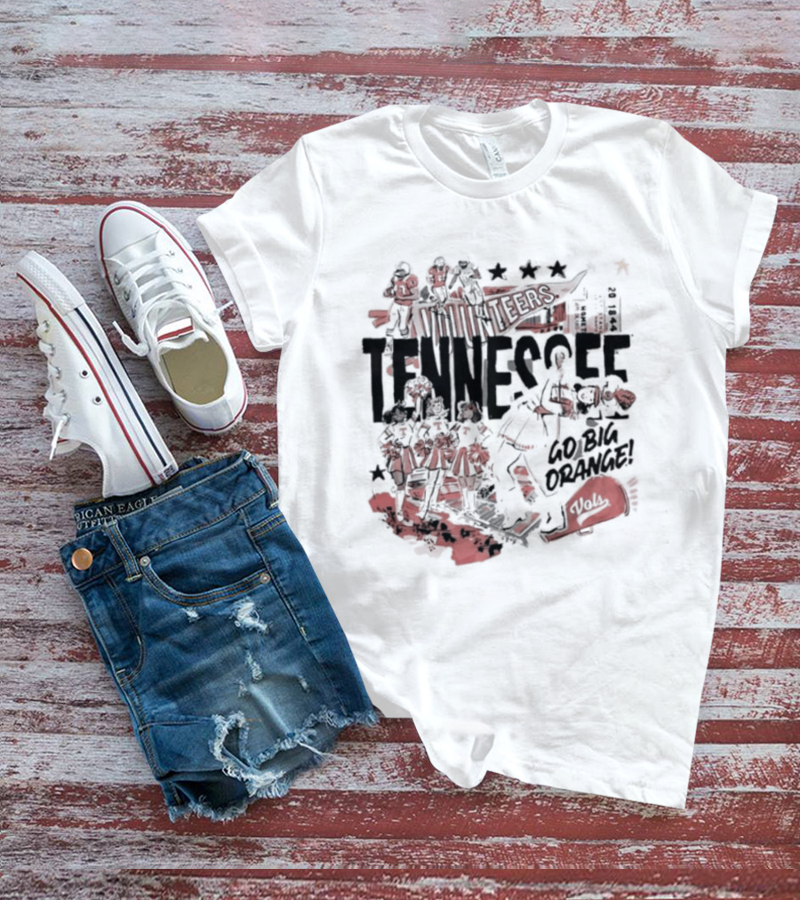 University Volunteer Tennessee Go Big Orange T-Shirt