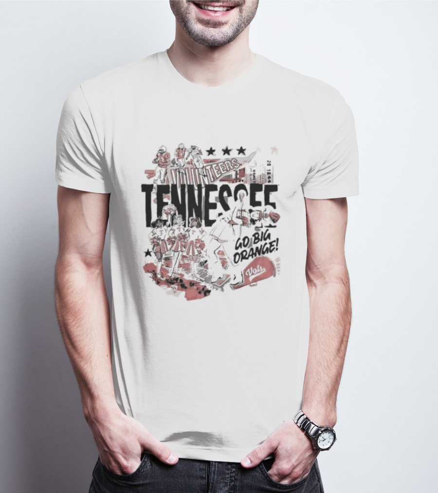 University Volunteer Tennessee Go Big Orange T-Shirt