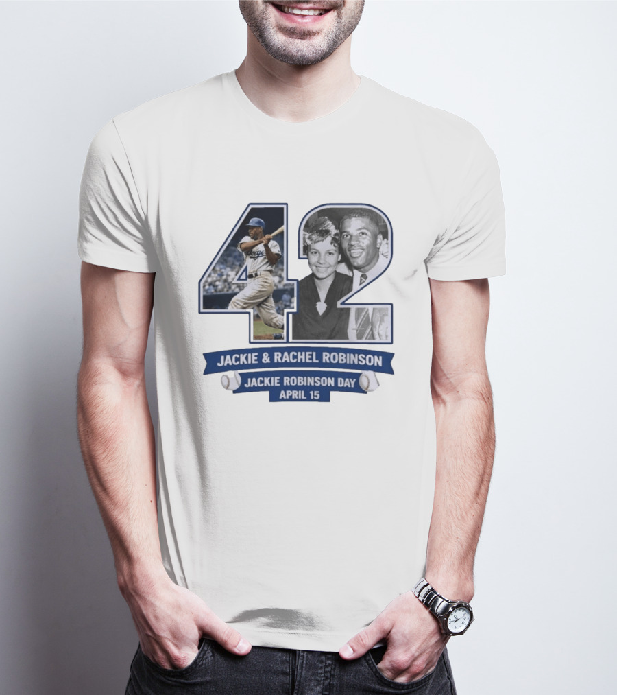 Jackie And Rachel Robinson 42 Jackie Robinson Day April 15 T-Shirt