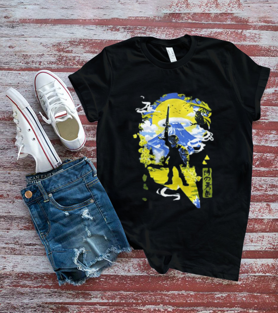 Legend Of Zelda Hero Master Sword Ocarina Of Time Kanji T-Shirt