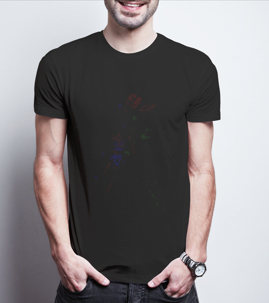 Dunking Basketball Player Vs Alien NBA Sketch Duel T-Shirt