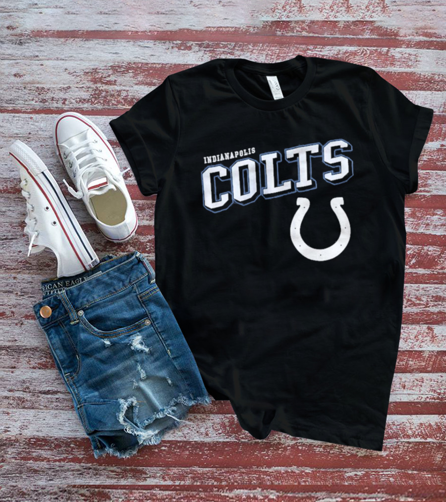 Indianapolis Colts Black Horseshoe T-Shirt