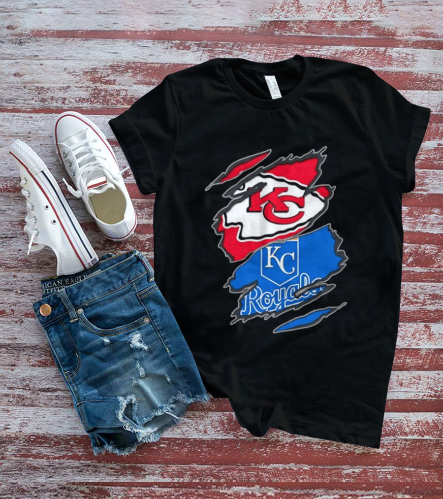 Kansas City Chiefs KC Kansas City Royals MLB Royals KC T-Shirt