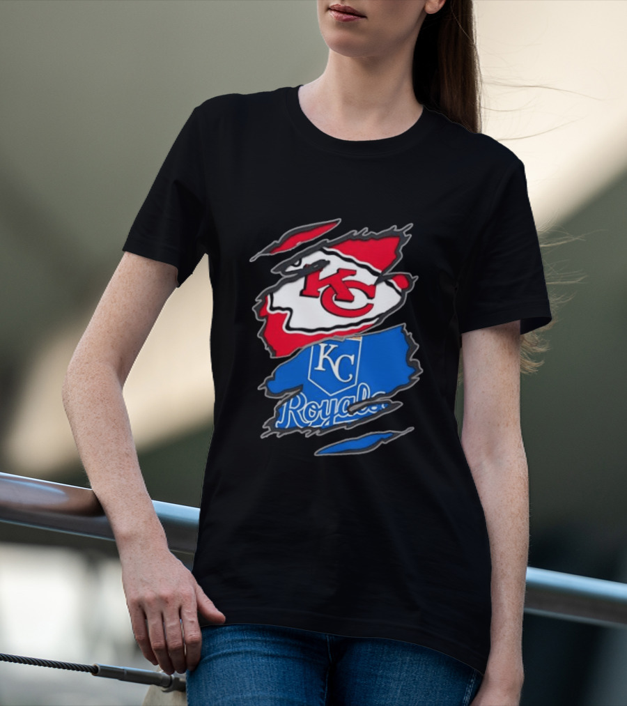 Kansas City Chiefs KC Kansas City Royals MLB Royals KC T-Shirt