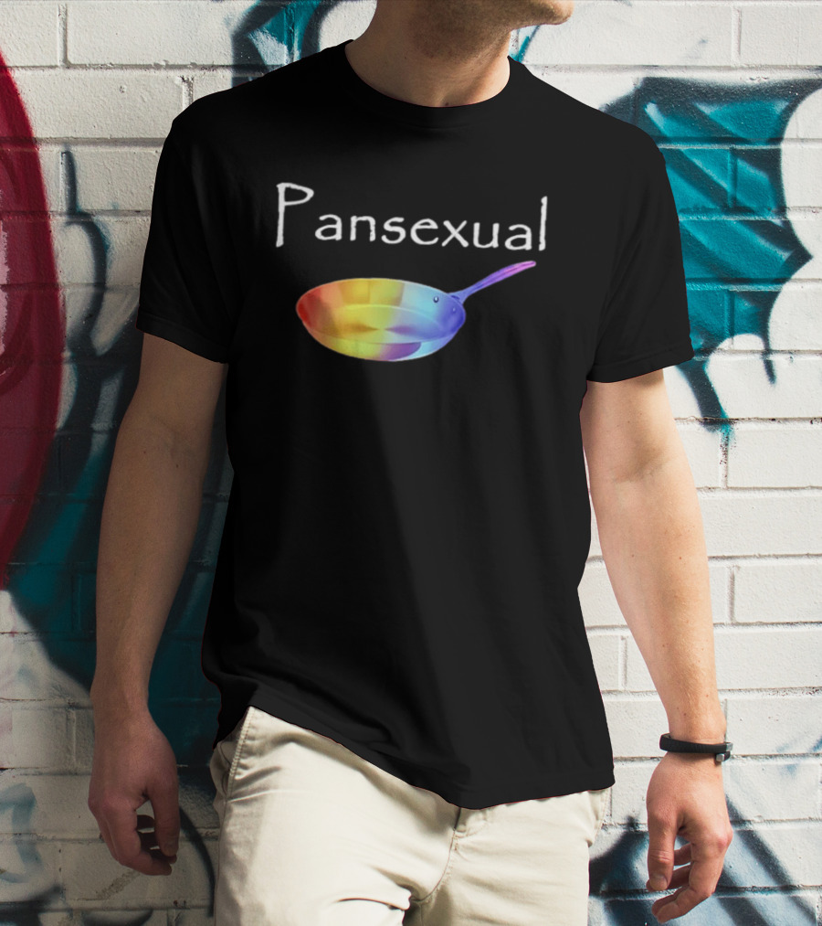 Pansexual Pan Rainbow Pride LGBTQIA Equality Colorful Identity Fun T-Shirt