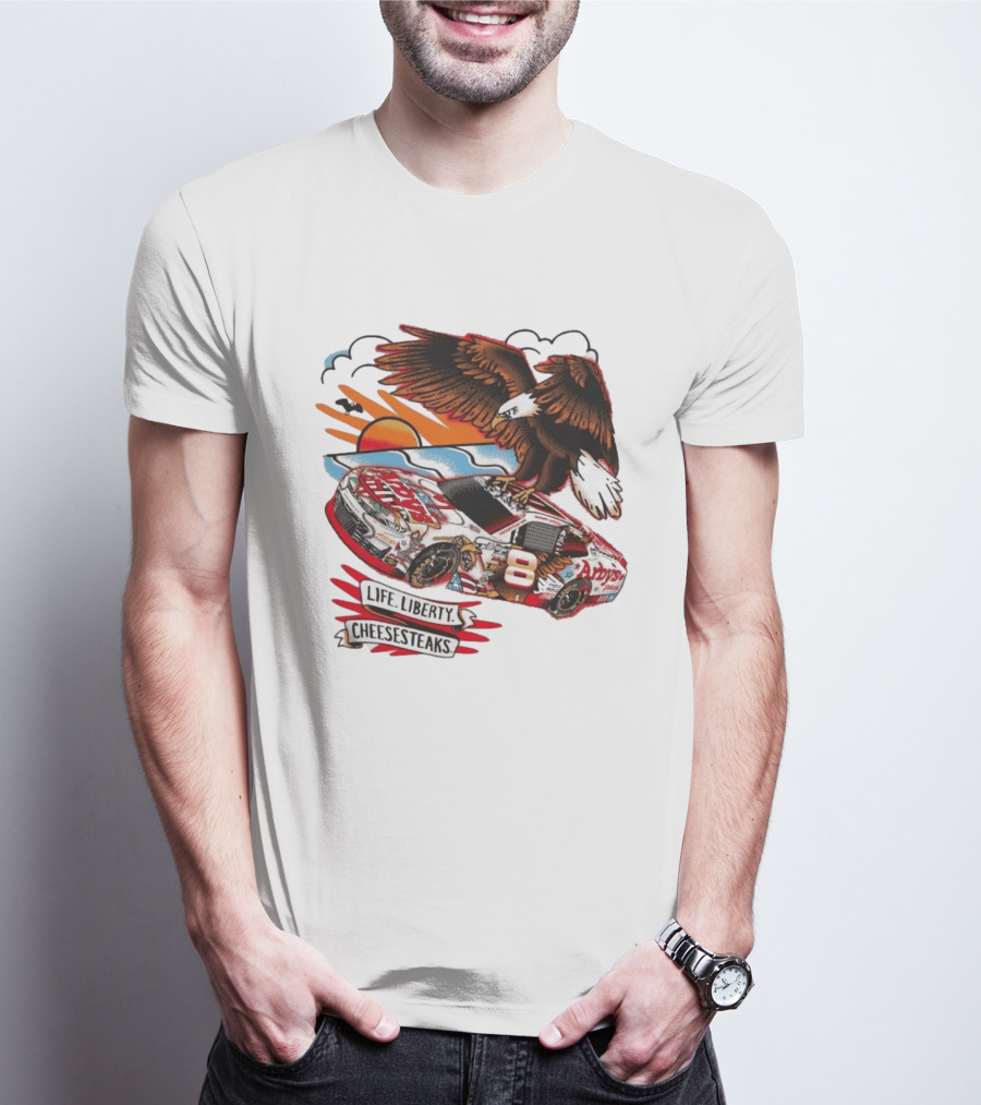 JR Motorsports Arby's Life Liberty Cheesesteaks Racing Car Eagle T-Shirt